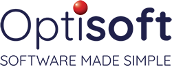 Optisoft and Strapline (correct font & colour) 250 pix